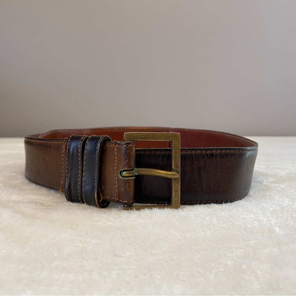 Coach Brown Glove Tanned Leather Belt 6208 - Size 36